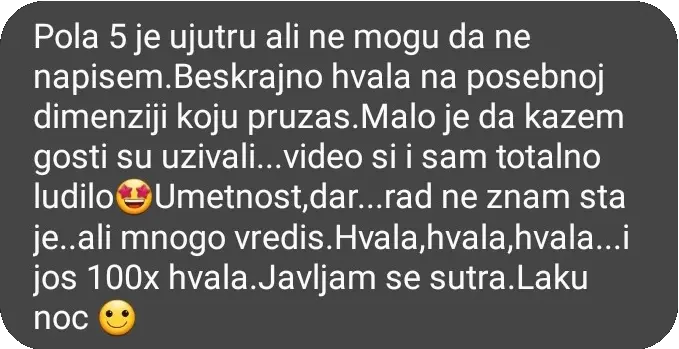 Utisci klijenata - Saxtime Music